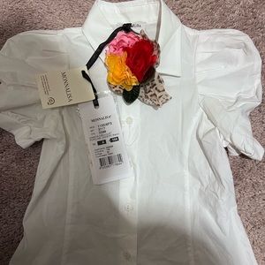 Monnalisa NWT girls blouse size 4